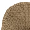 Lot 2 chaises jardin rotin synthétique KALLY