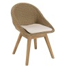 Lot 2 chaises jardin rotin synthétique KALLY