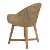 Lot 2 fauteuils jardin rotin synthétique et coussin