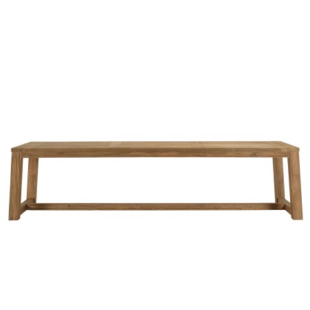 Table à manger jardin en teck recyclé 300x95cm
