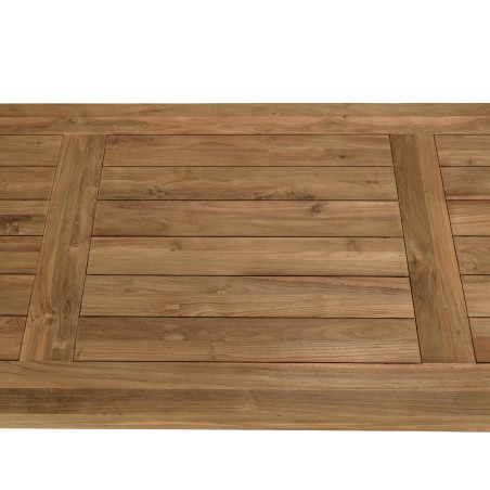 Table à manger jardin en teck recyclé 300x95cm