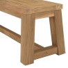 Banc de jardin en teck recyclé 270x35cm