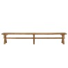 Banc de jardin en teck recyclé KALLY 270x35cm