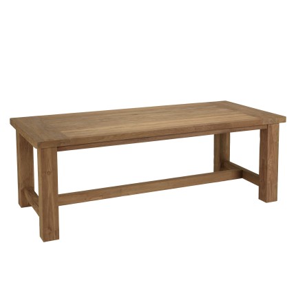 Table à manger de jardin KALLY 220x100cm teck recyclé