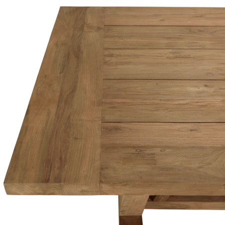 Table à manger jardin KALLY 220x100cm teck recyclé