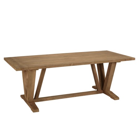 Table à manger jardin KALLY 220x100cm teck recyclé