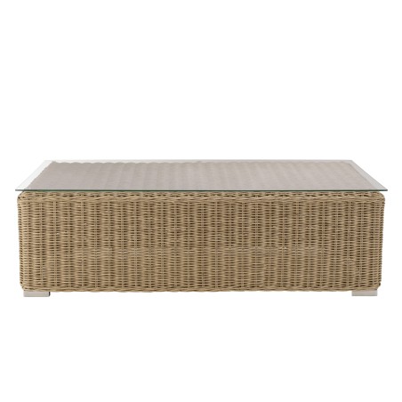 KALLY 5-Seater Garden Furniture Set - Taupe Synthetic Rattan