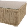 KALLY 5-Seater Garden Furniture Set - Taupe Synthetic Rattan