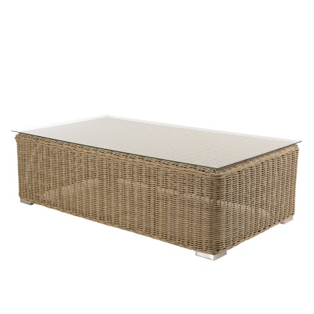 KALLY 5-Seater Garden Furniture Set - Taupe Synthetic Rattan