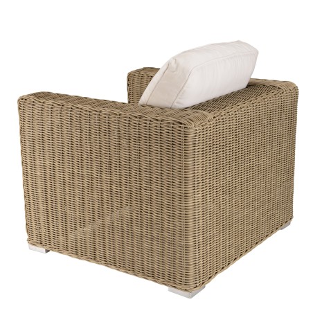 KALLY 5-Seater Garden Furniture Set - Taupe Synthetic Rattan