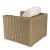 KALLY 5-Seater Garden Furniture Set - Taupe Synthetic Rattan