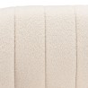 LEOPOLD 2-Seater Shell Sofa in Ecru Bouclé Fabric