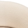 LEOPOLD - 3-seater Beanbag Sofa in Ecru Bouclé Fabric