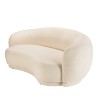 LEOPOLD - 3-seater Beanbag Sofa in Ecru Bouclé Fabric