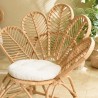 KALLY - Honey Brown Rattan Flower Armchair