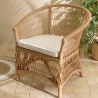Fauteuil en rotin naturel KALLY - Confort et élégance