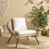 Fauteuil lounge KALLY en kubu