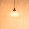 Suspension SIXTINE en rotin naturel 40x40cm