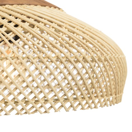 Suspension SIXTINE en rotin naturelle 40x40cm