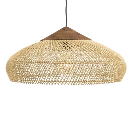 Suspension SIXTINE en rotin naturel 65x65cm