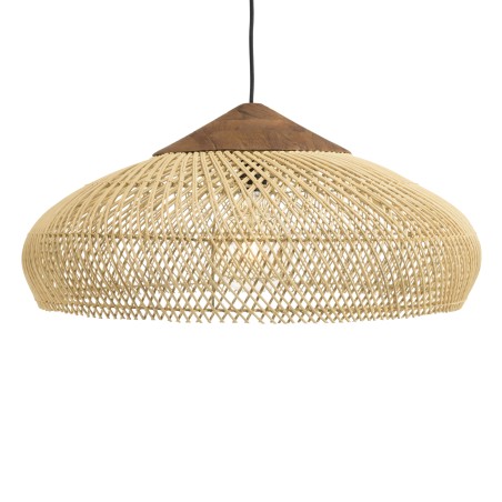Suspension SIXTINE en rotin naturel 65x65cm
