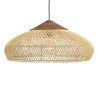 Suspension SIXTINE en rotin naturel 65x65cm