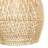Suspension SIXTINE - Rotin naturel et teck 25x25cm