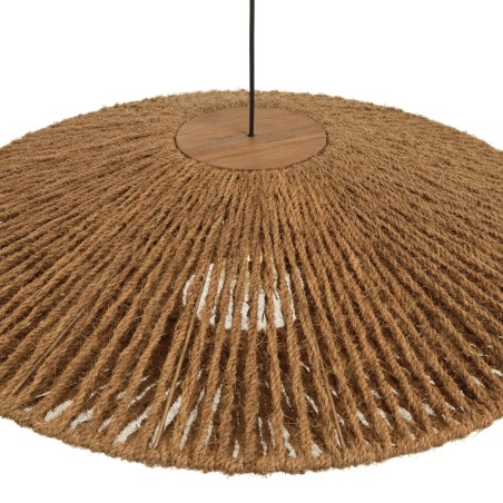 Suspension SIXTINE en fibre de coco/teck recyclé