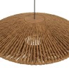 SIXTINE 'Cymbal' Pendant Light - 100x100cm Coconut Fiber/Recycled Teak