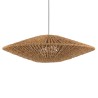 SIXTINE 'Cymbal' Pendant Light - 100x100cm Coconut Fiber/Recycled Teak