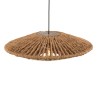 SIXTINE 'Cymbal' Pendant Light - 60 x 60 cm Coconut Fiber and Recycled Teak