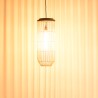 Suspension SIXTINE en rotin naturel 25x25cm