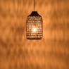 SIXTINE Pendant Light 30x30cm - Natural Abaca & Recycled Teak