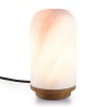 Lampe de table SIXTINE en onyx et teck