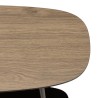 JULIA Console Table with 2 Shelves, 100x30cm - Mocha/Black