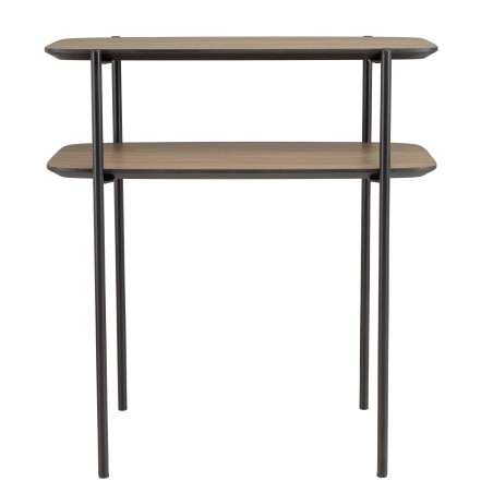 JULIA Side Table with Double Tray in Mocha Color
