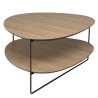 Table basse JULIA forme ovoïde mocha