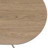 JULIA Rectangular Coffee Table 100x40cm - Mocha Metal Legs