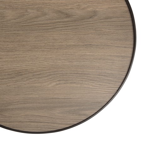 Table d'appoint JULIA ronde 40x40cm mocha métal