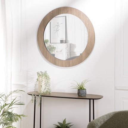 JULIA Round Mirror 80x80cm - Mocha Color