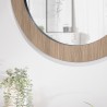 Miroir rond JULIA 80x80cm couleur mocha