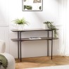 JULIA Double Tray Console Table 120x33cm Mocha Color