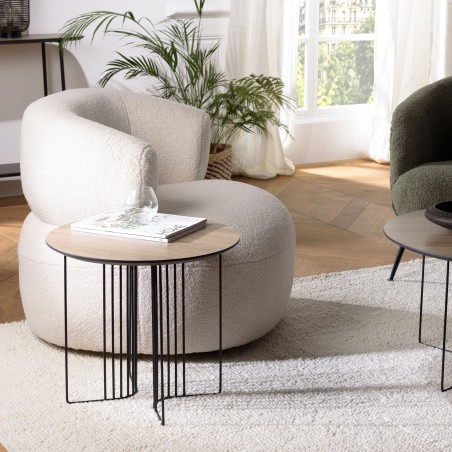 Table d'appoint JULIA - Design élégant - 50x50cm