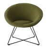 Fauteuil AGATHE - Velours vert olive