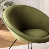 Fauteuil AGATHE - Velours vert olive