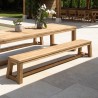Banc de jardin en teck recyclé 270x35cm
