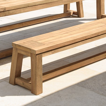 Banc de jardin en teck recyclé 270x35cm