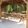 Table à manger de jardin KALLY 320x100cm teck recyclé