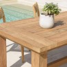 Table à manger de jardin KALLY 220x100cm teck recyclé
