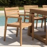 Salon de jardin teck recyclé et teck 8/10 personnes - Lot n°5